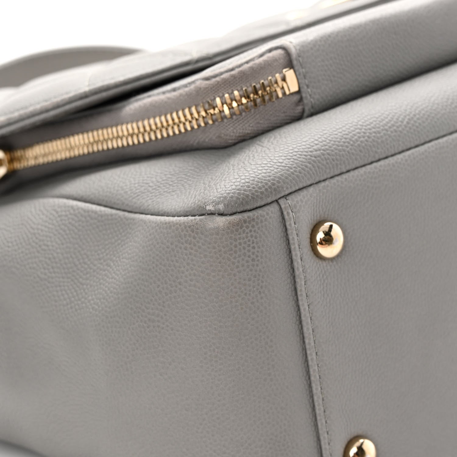 Chanel Caviar Quilted Large Business Affinity Flap Grey 9 of 16