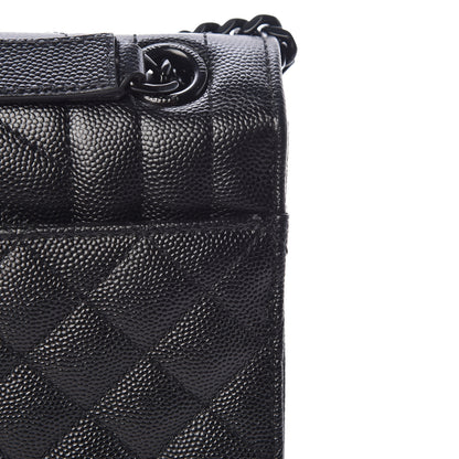 Saint Laurent Grain De Poudre Textured Mixed Matelasse Triquilt Medium Monogram Satchel Black 9 of 16