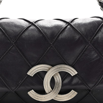 Chanel Lambskin Quilted Giant CC Flap Shoulder Bag Purple 8 of 10