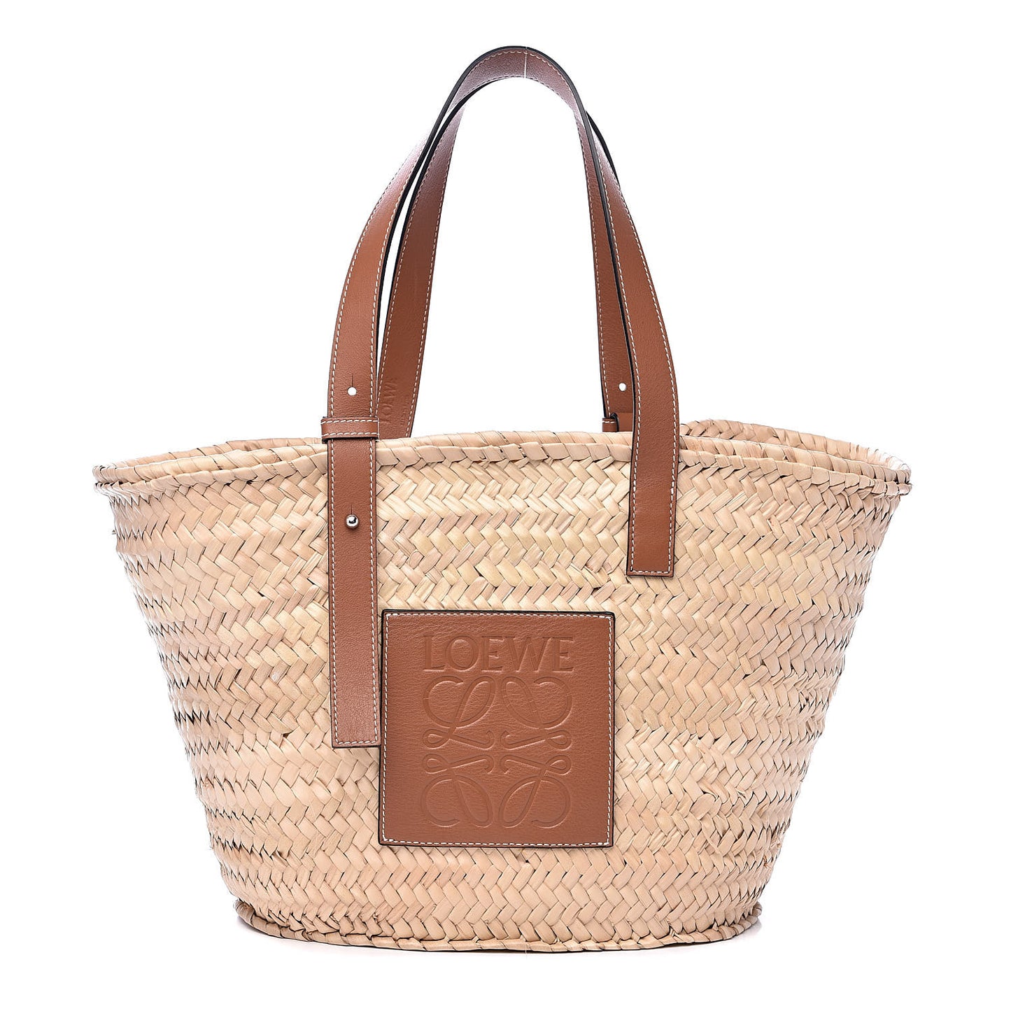 Raffia Basket Tote Natural Tan