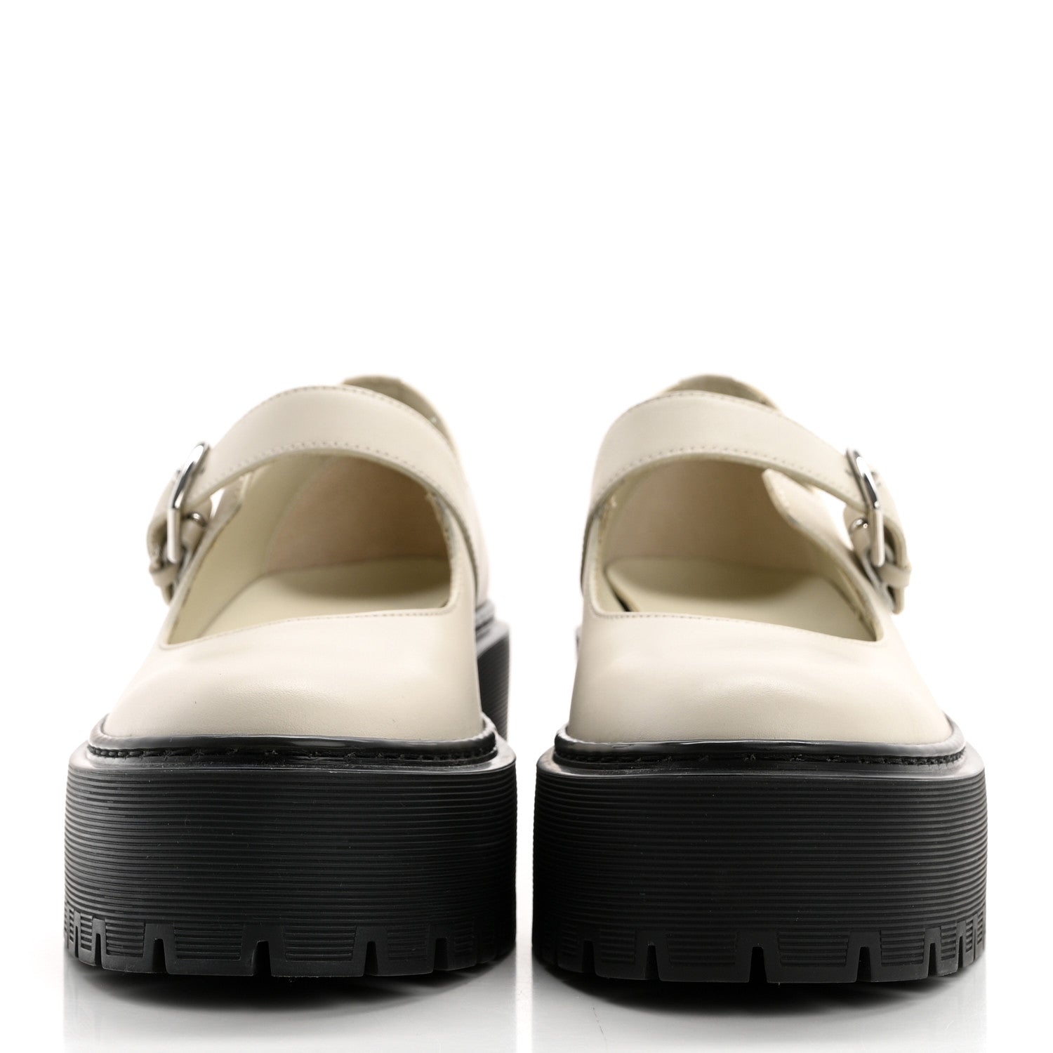 Hermes Calfskin Hoxton Oxford 35.5 Beige Glaise 2 of 11