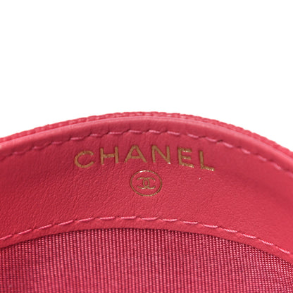 Chanel Caviar Quilted Filigree Card Holder Pink 6 of 17