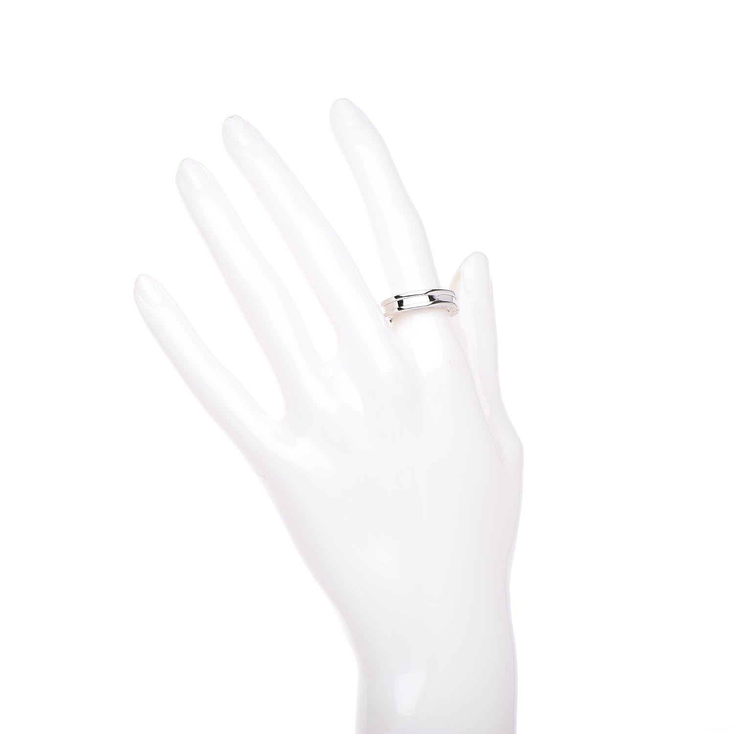 Tiffany BULGARI 18K White Gold B.Zero1 One-Band Ring 52 6 2 of 5
