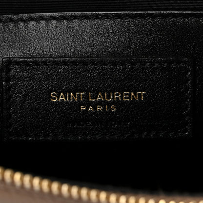 Saint Laurent Grain de Poudre Quilted 80's Vanity Bag Dark Beige 6 of 10