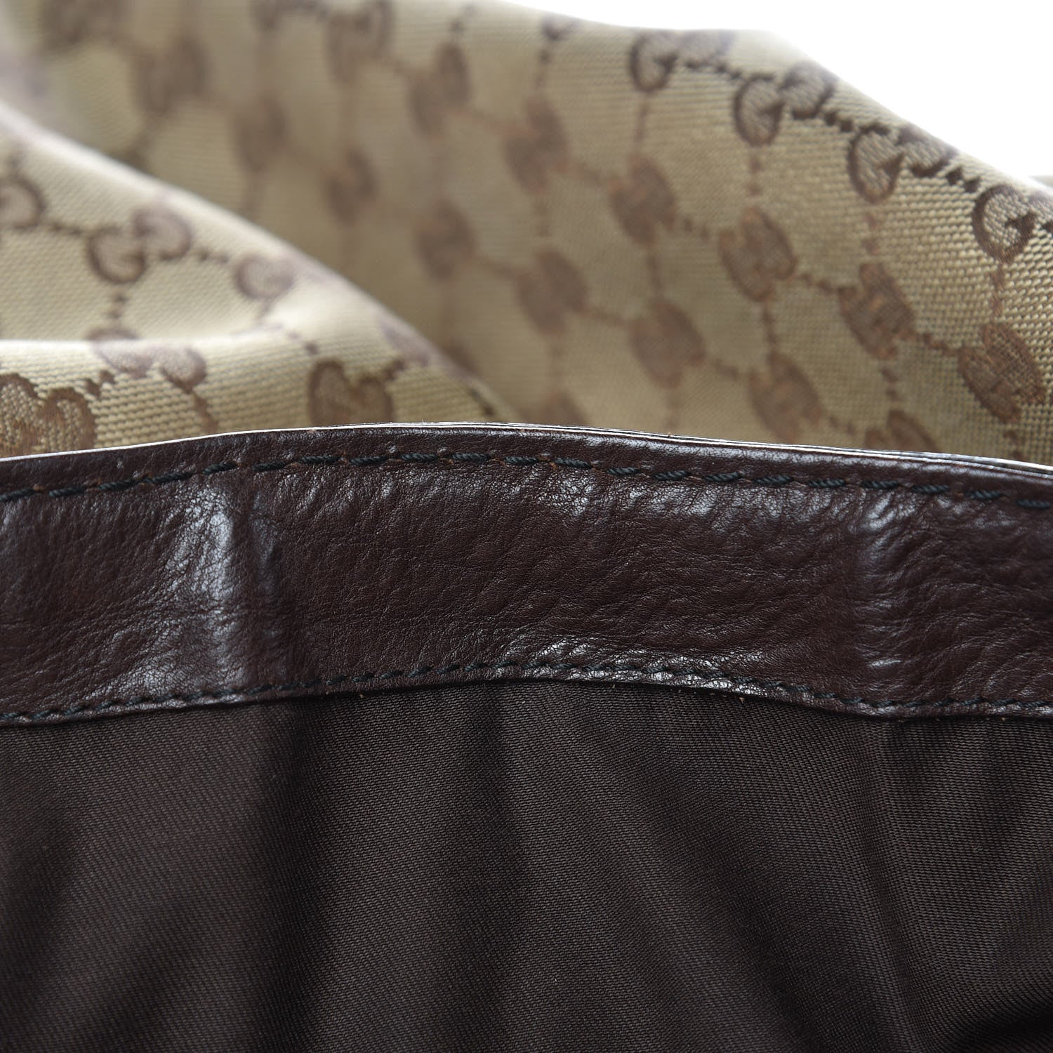 Gucci Monogram Large Jockey Hobo Dark Brown 16 of 16