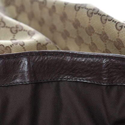 Gucci Monogram Large Jockey Hobo Dark Brown 16 of 16