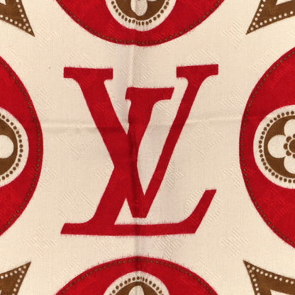 Louis Vuitton Silk Precious Rabbit Square Scarf Beige Multicolor 3 of 3