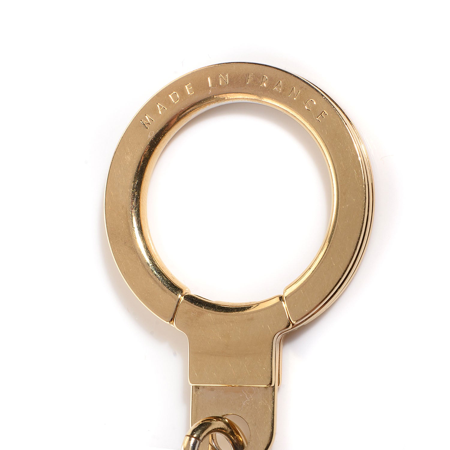 Louis Vuitton Metal Pochette Extender Key Ring Chain Gold 3 of 4
