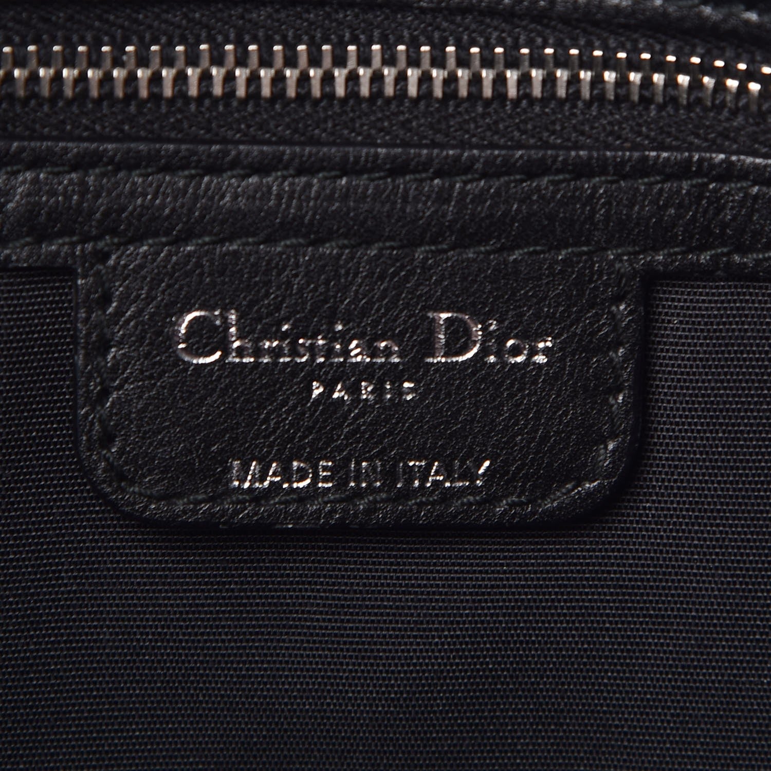 Christian Dior Coated Canvas Cannage Large Panarea Tote Black 6 of 10