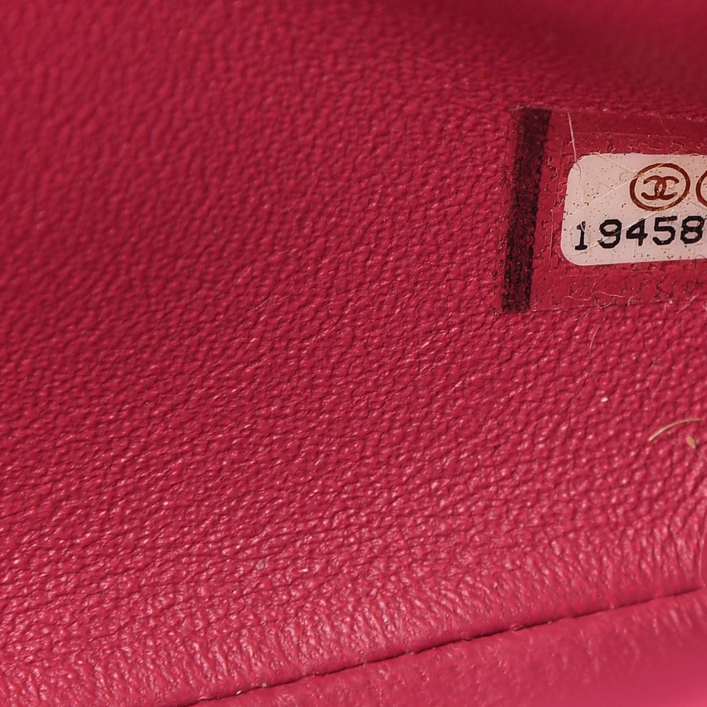 Patent Quilted Clutch With Chain Flap Fuchsia