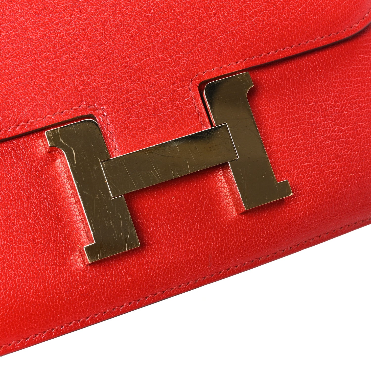 Hermes Chevre Mysore Constance 18 Rouge De Coeur 11 of 12