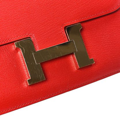 Hermes Chevre Mysore Constance 18 Rouge De Coeur 11 of 12