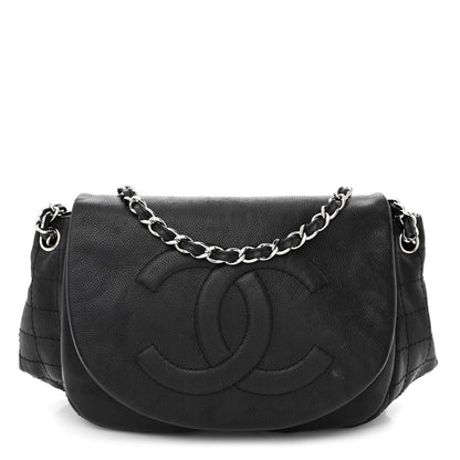 Chanel Caviar Half Moon Large Flap Black 1 of 10