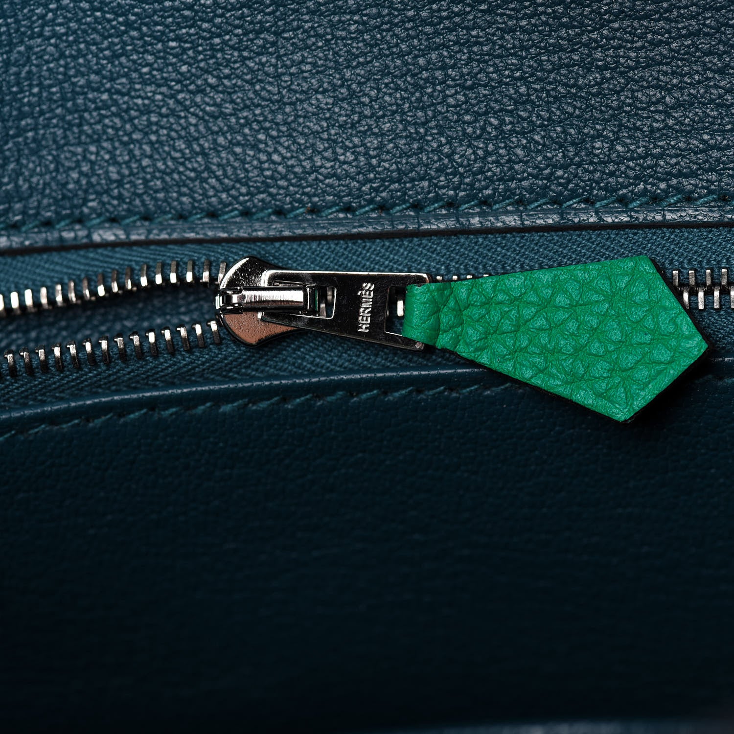 Hermes Togo Verso Birkin 25 Menthe Vert Bosphore 18 of 35