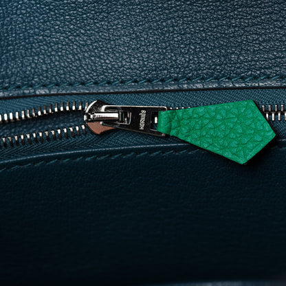 Hermes Togo Verso Birkin 25 Menthe Vert Bosphore 18 of 35