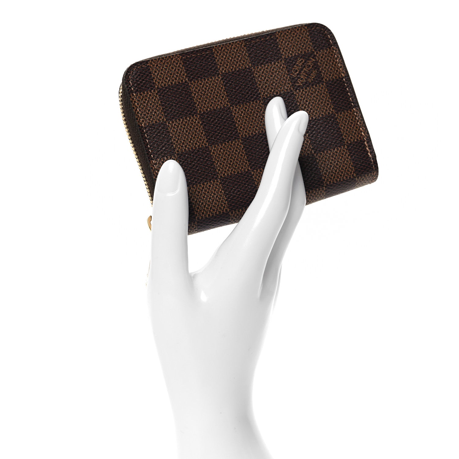 Louis Vuitton Damier Ebene Zippy Coin Purse Rose Ballerine 2 of 6