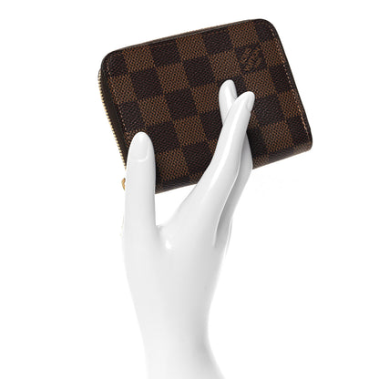 Louis Vuitton Damier Ebene Zippy Coin Purse Rose Ballerine 2 of 6