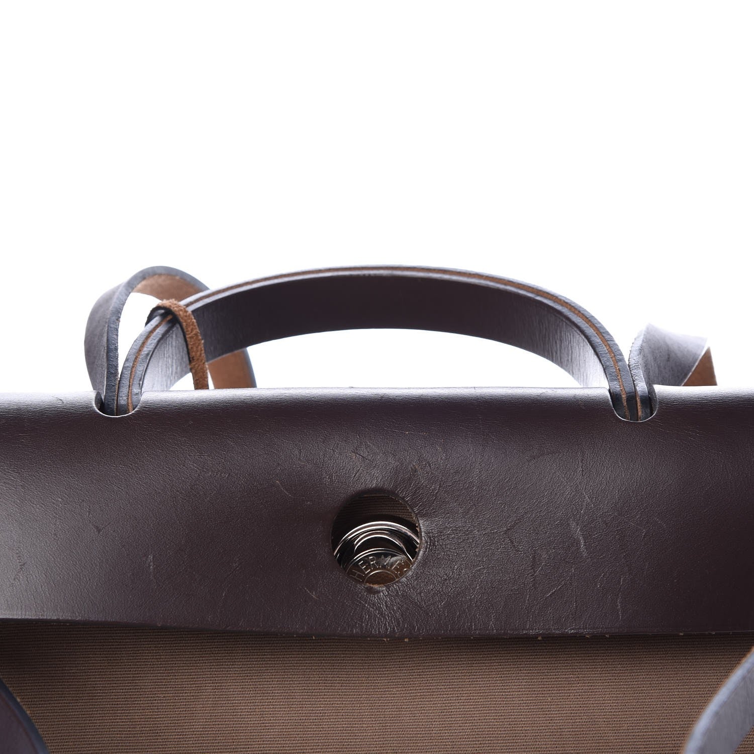 Hermes Vache Hunter Toile Herbag Zip 31 PM Etoupe Ebene 11 of 16