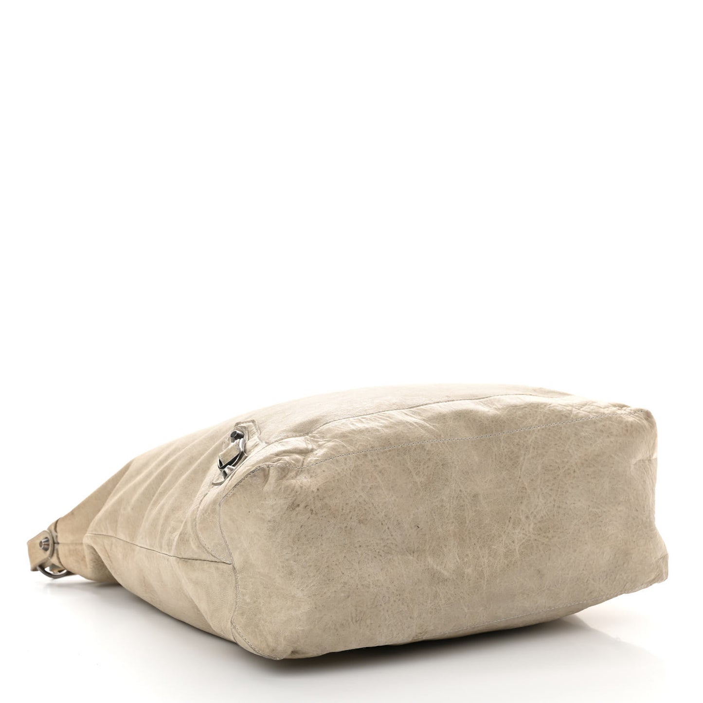 Agneau Classic Hardware Day Hobo Latte Beige