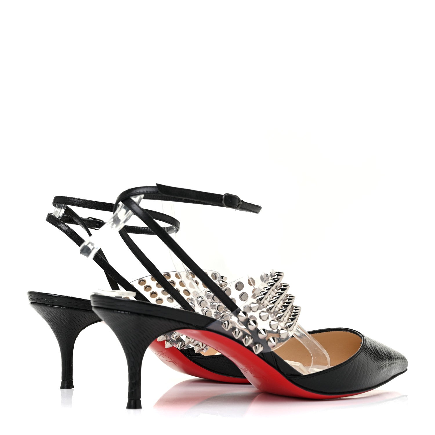 Christian Louboutin Nappa PVC Levita 55 Pumps 39.5 Black 4 of 10