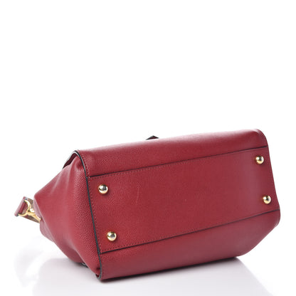 Burberry Soft Grain Medium Buckle Tote Parade Red 5 of 17