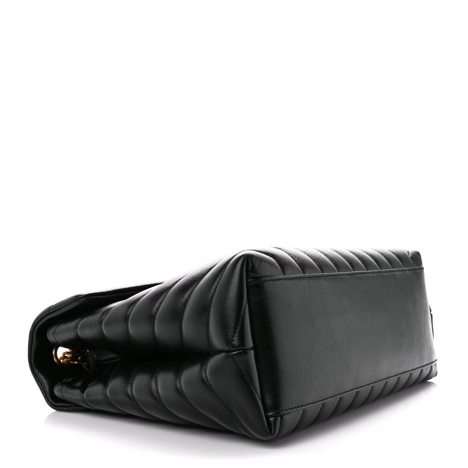 Saint Laurent Calfskin Y Quilted Monogram Medium Loulou Chain Satchel Black 4 of 11