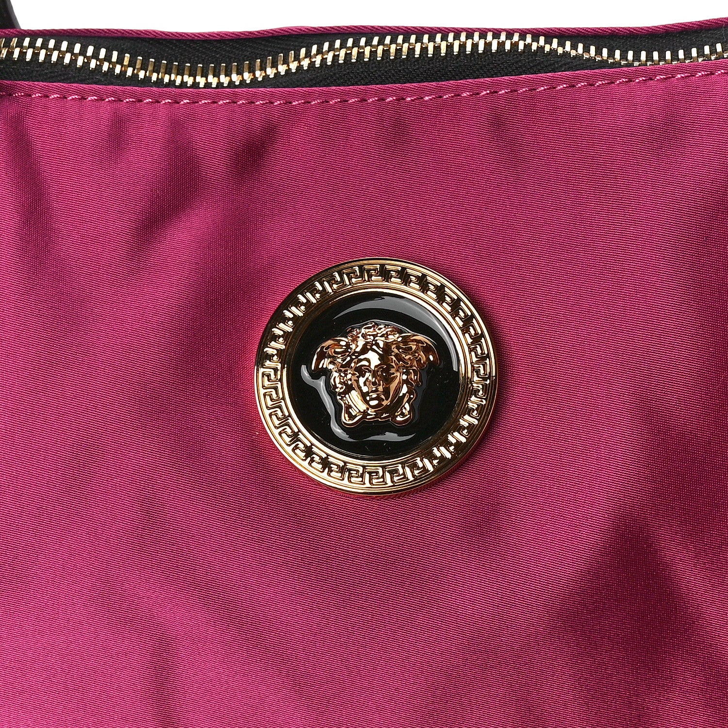 Versace Nylon Medusa Tote Dahlia Black 8 of 12