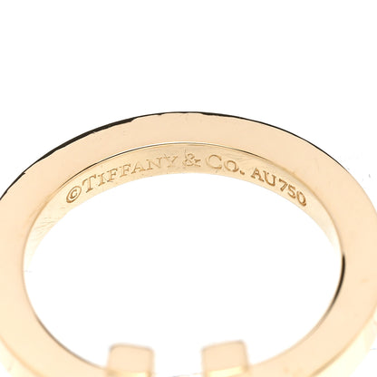 Tiffany 18K Yellow Gold T Square Ring 53 6.25 4 of 5