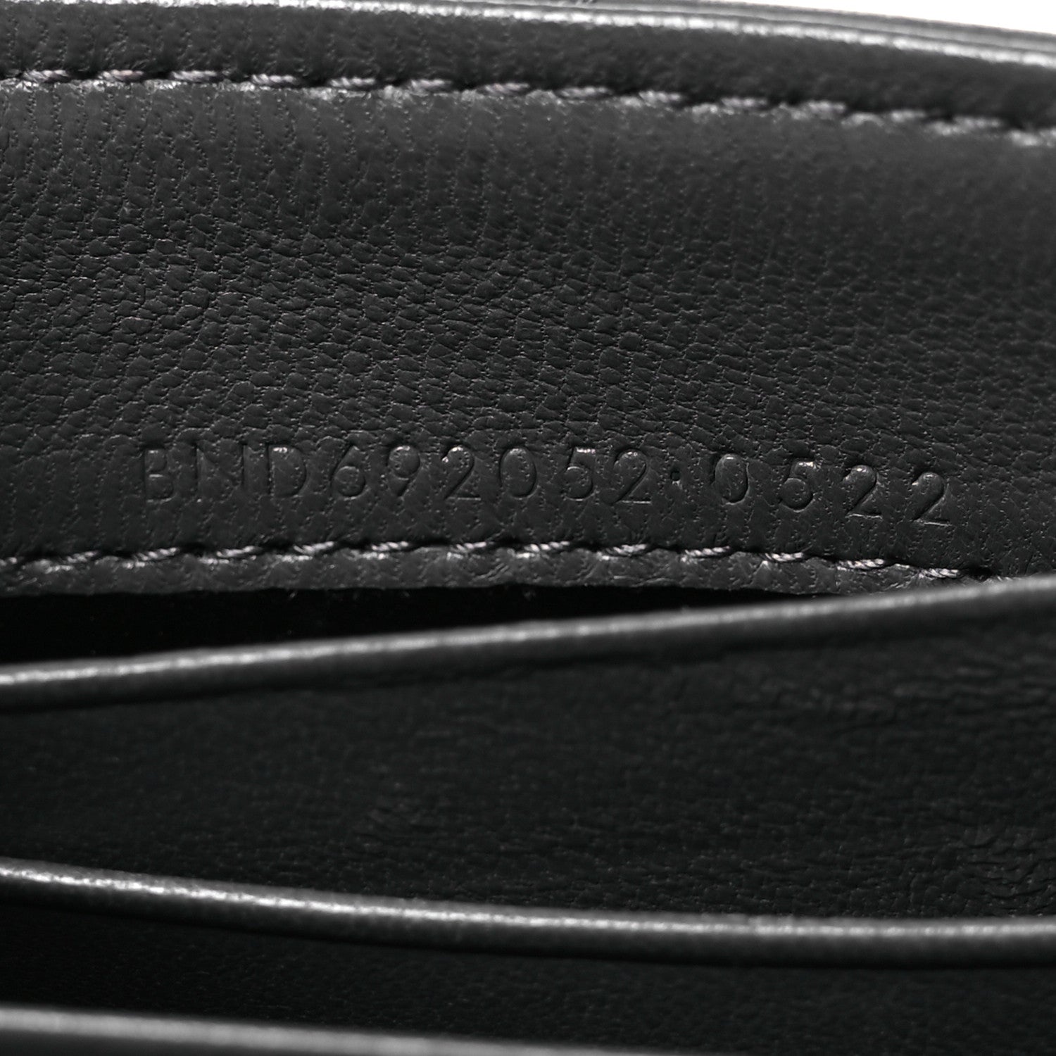Saint Laurent Lambskin Quilted Monogram Gaby Small Envelope Wallet Fog 8 of 15