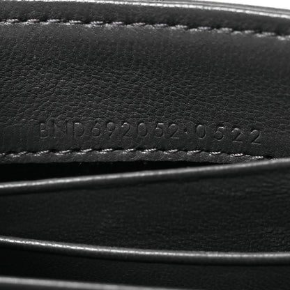 Saint Laurent Lambskin Quilted Monogram Gaby Small Envelope Wallet Fog 8 of 15
