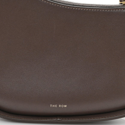 The Row Smooth Calfskin Half Moon Shoulder Bag Brown 7 of 9