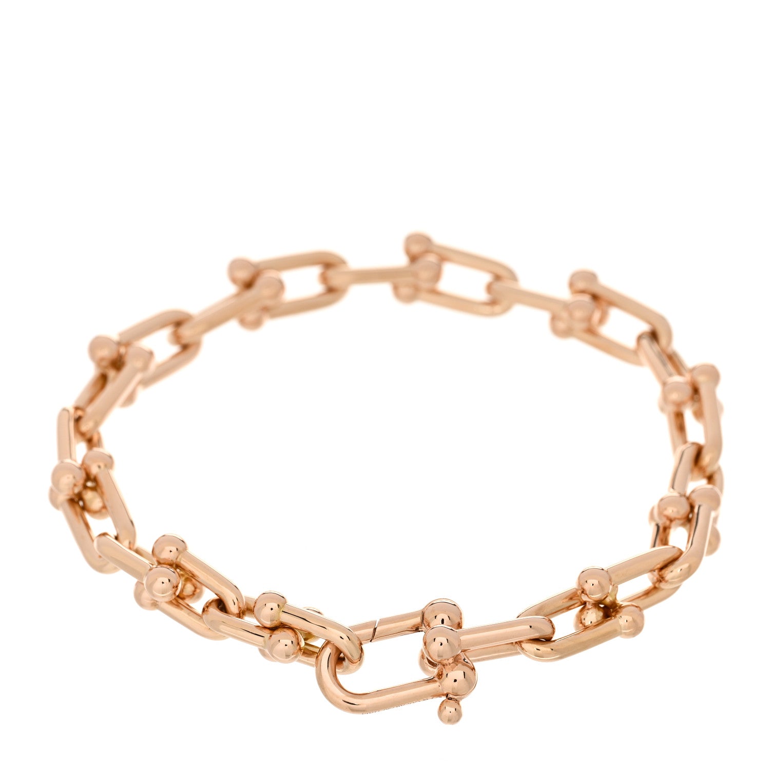 Tiffany 18K Rose Gold Medium HardWear Link Bracelet 2 of 4