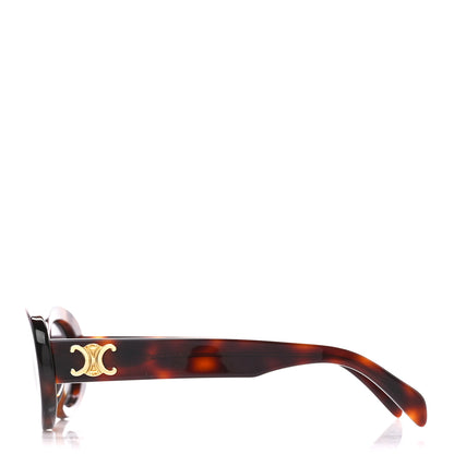 Celine Acetate Triomphe 01 Sunglasses CL 40194U Medium Havana 3 of 8