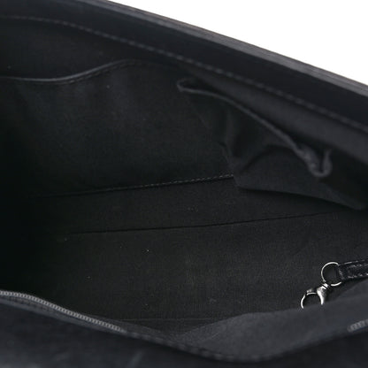 Chanel Calfskin Embossed Stitch Large Boy Flap Black 5 of 12