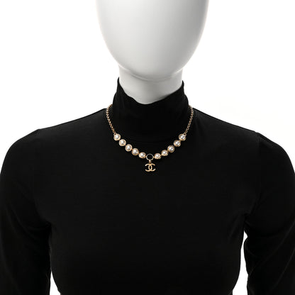 Chanel Pearl CC Short Necklace Gold 2 of 5
