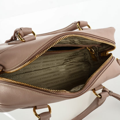 Prada Saffiano Lux Small Boston Cammeo 7 of 10