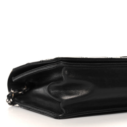 Chanel Calfskin Quilted Ballerine Flap Black Beige 11 of 15