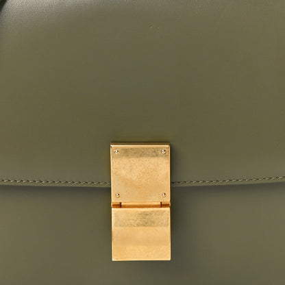 Celine Box Calfskin Classic Box Medium Flap Bag Army Green 7 of 9