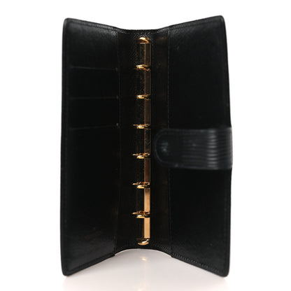 Louis Vuitton Epi Small Ring Agenda Cover Black 5 of 6