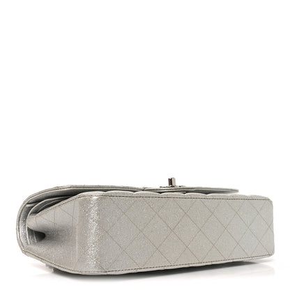Chanel Glittered Metallic Caviar Quilted Medium Double Flap Silver 3 of 9