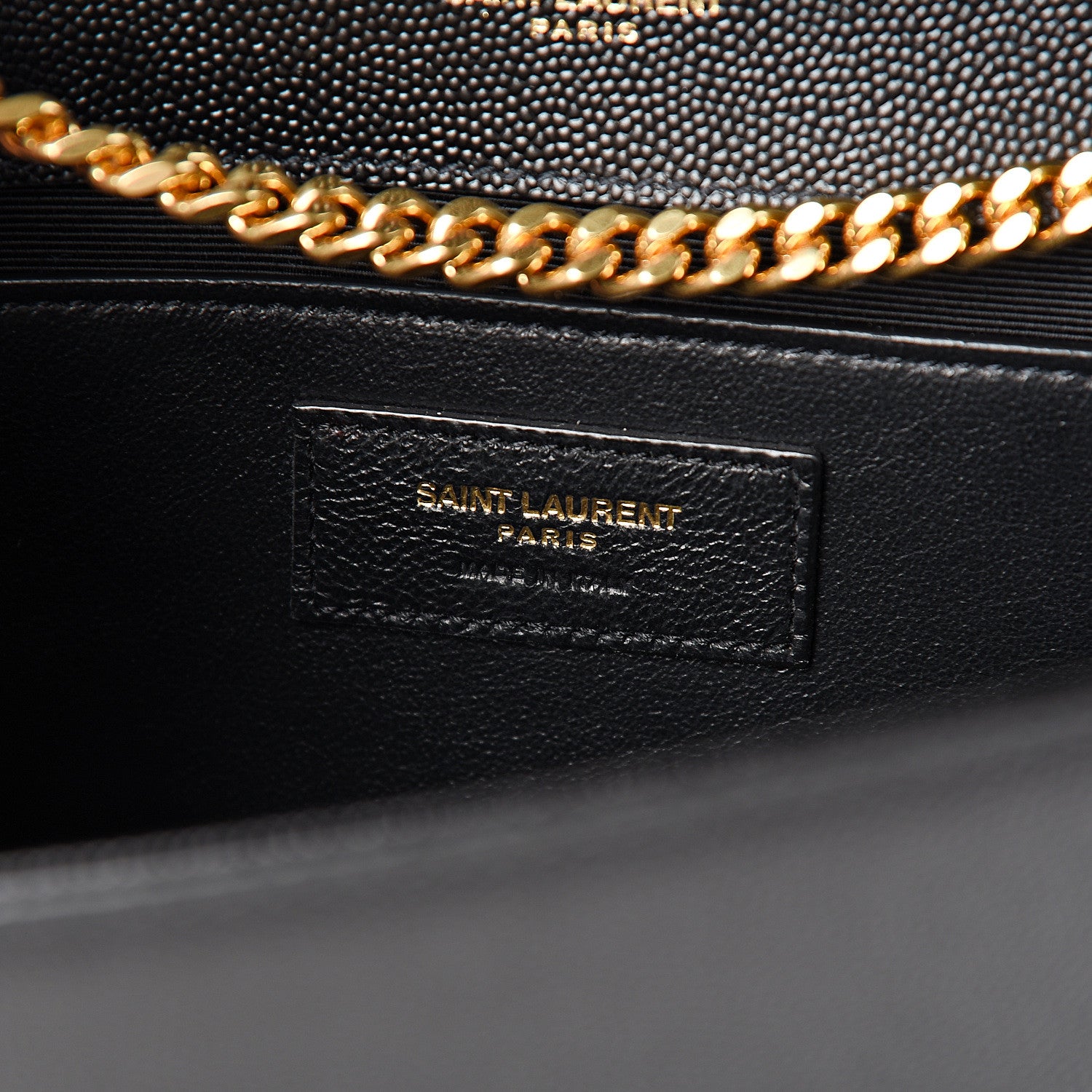 Saint Laurent Grain De Poudre Medium Classic Monogram Kate Satchel Black 5 of 9