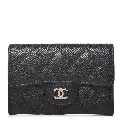 Chanel Caviar Quilted Flap Card Holder Black 1 of 9