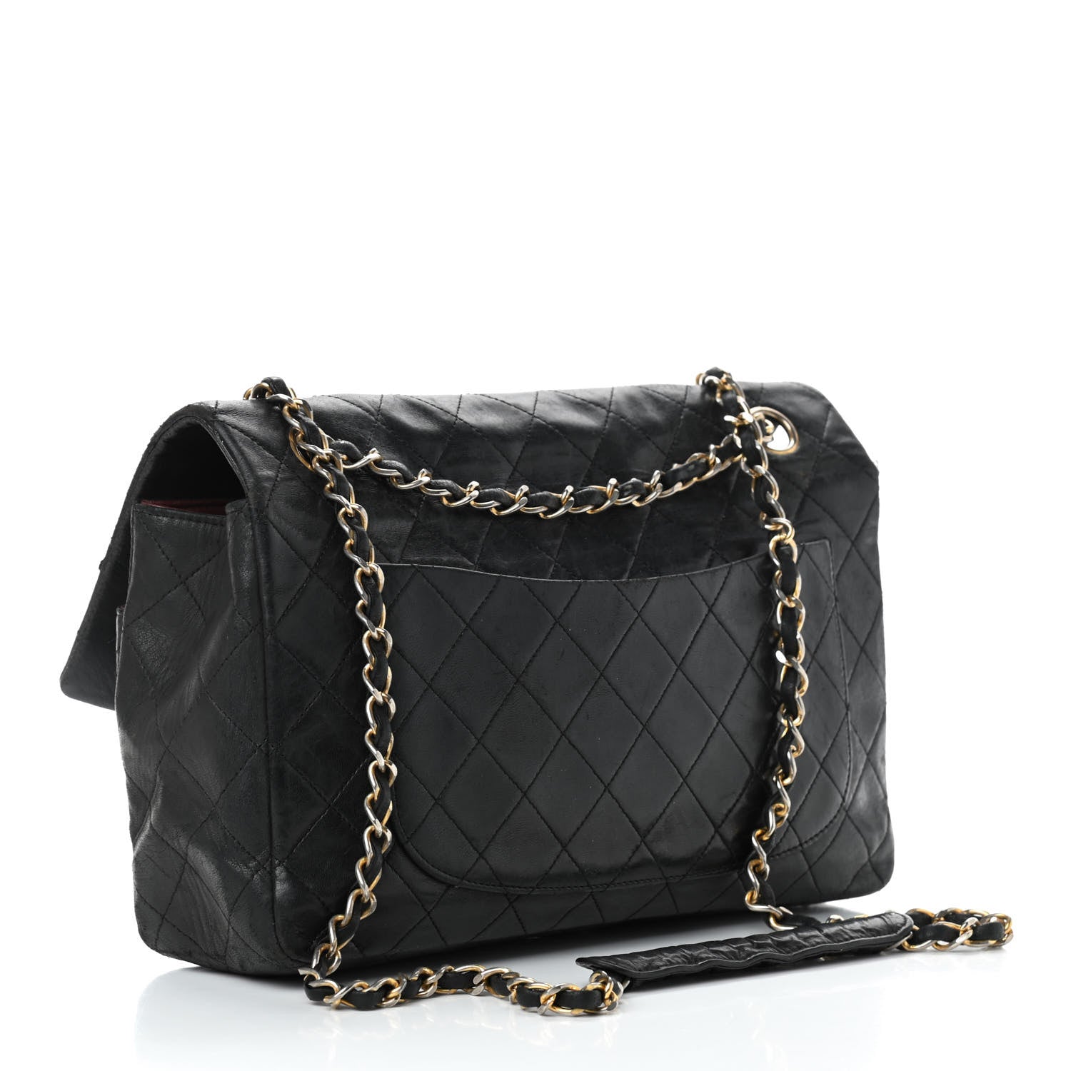 Chanel Lambskin Quilted Medium Single Flap Black 5 of 21