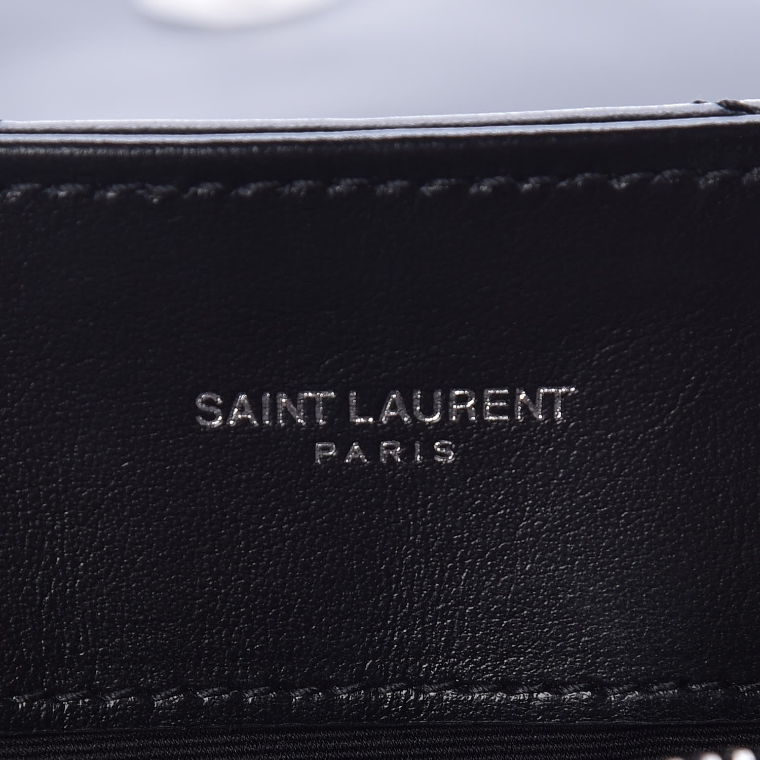 Saint Laurent Calfskin Y Quilted Monogram Medium Loulou Chain Satchel Black 8 of 9