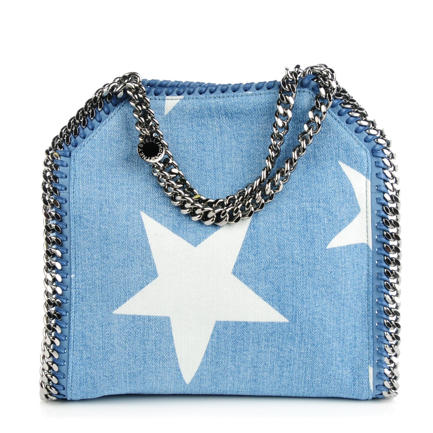 Stella McCartney Denim Mini Star Falabella Tote Blue 1 of 8