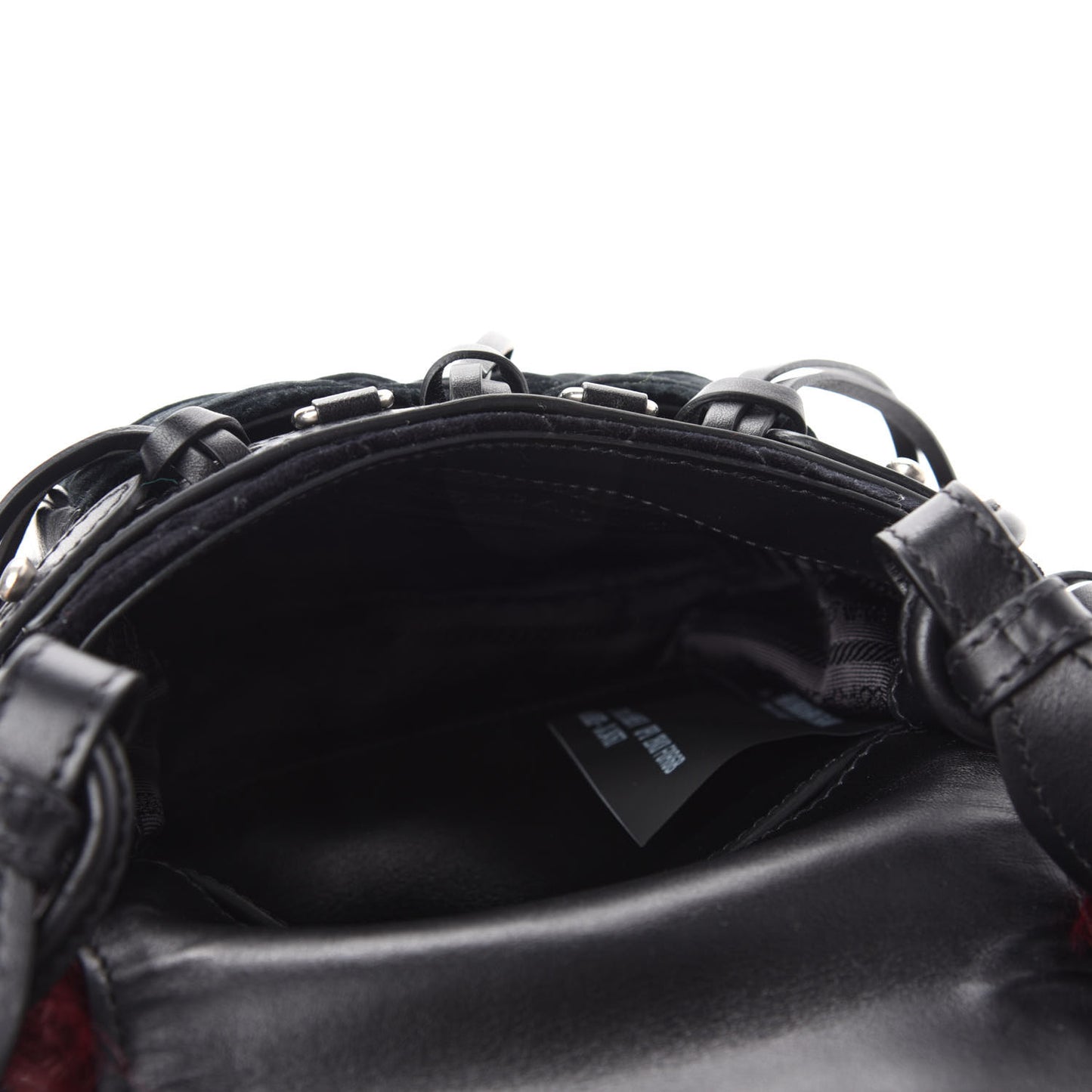 Cavallino Velluto Corsaire Antic Crossbody Bag Granato Black