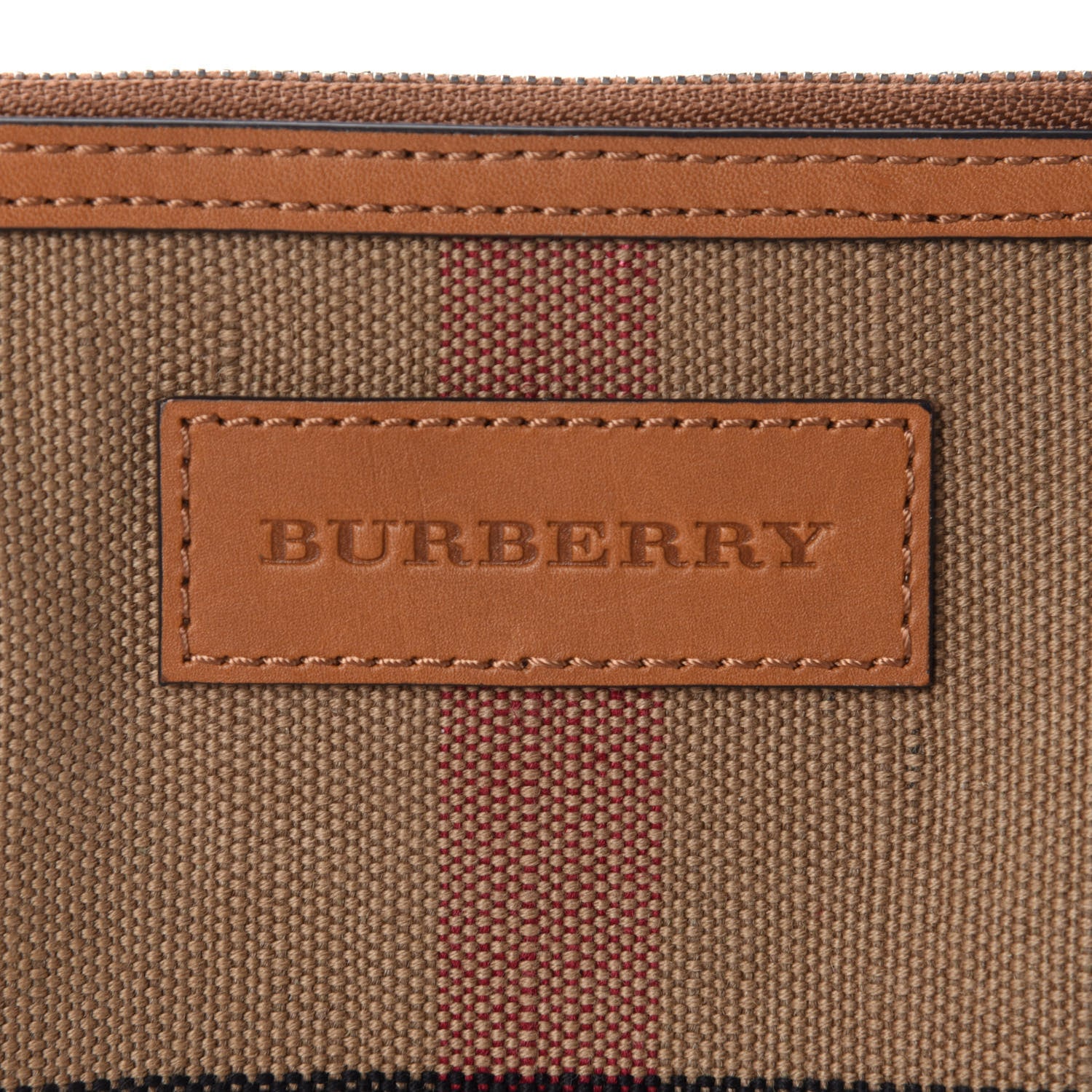 Burberry Canvas Check Mini Ashby Tassel Crossbody Saddle Brown 8 of 11