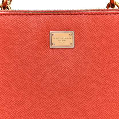 Dolce & Gabbana Dauphine Medium Miss Sicily Shopper Tote Orange 7 of 11
