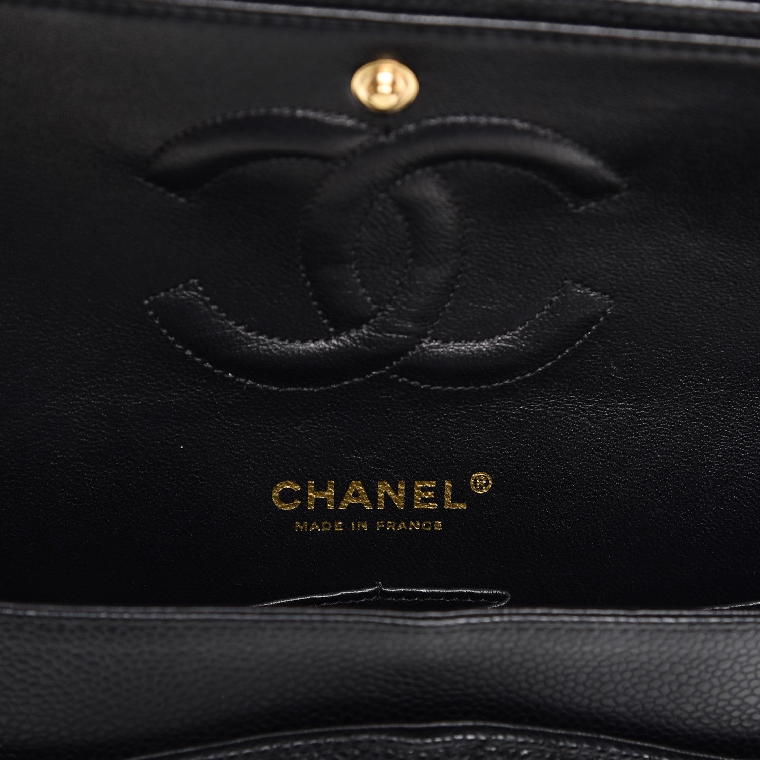 Chanel Caviar Quilted Medium Double Flap Black 6 of 8