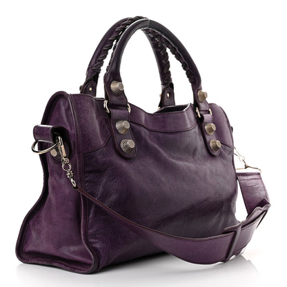 Balenciaga Agneau Giant 21 Silver Hardware City Raisin 3 of 13
